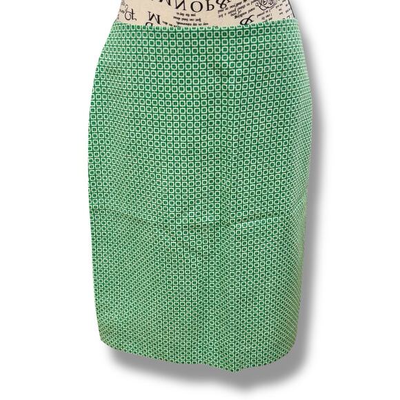 Boden Dresses & Skirts - NWT Boden Size 8 Green Wool Linen Check Pencil Skirt Office